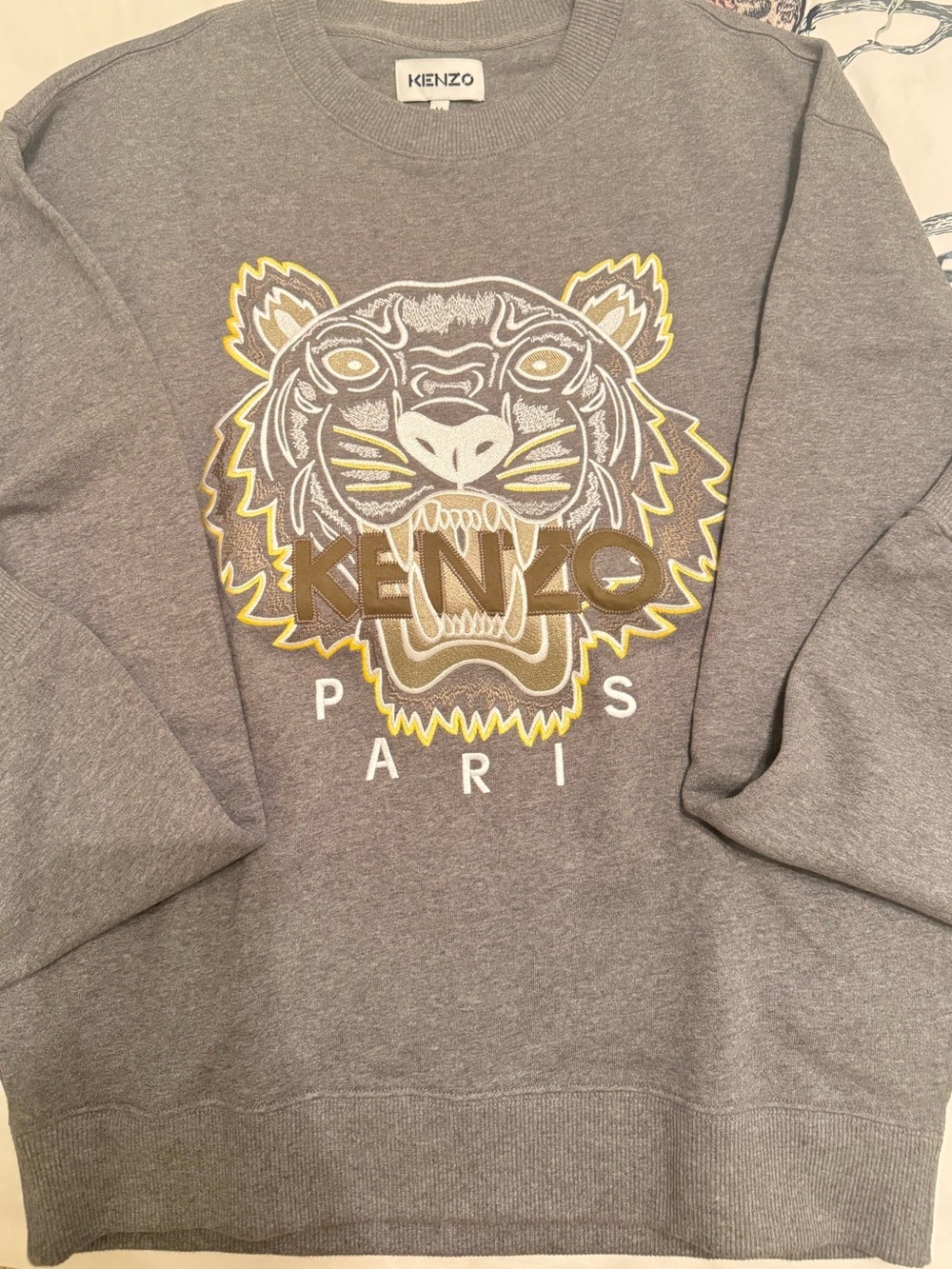 🐯 KENZO Men embroidered classic sweatshirt- M
